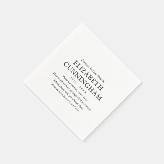 フォーエバーインズハート記念モダン引用文 スタンダードカクテルナプキン (角)