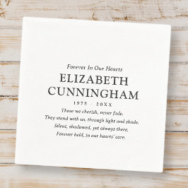 フォーエバーインズハート記念モダン引用文 スタンダードカクテルナプキン