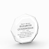 フォーエバーインズハート記念モダン引用文 フォトブロック (左)