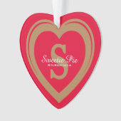 フォーエバーインマイハートレッドメモリアルオーナメント オーナメント (正面)