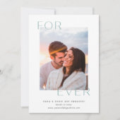 フォーエバーオーバーレイフォト婚約 案内状 (正面)