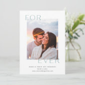 フォーエバーオーバーレイフォト婚約 案内状 (スタンド正面)