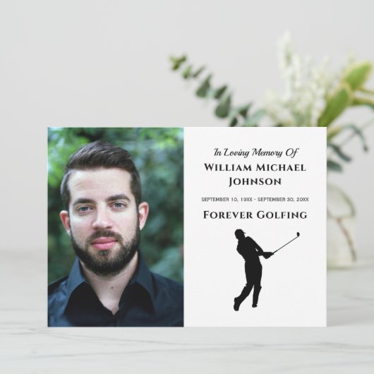 フォーエバーカスタムゴルフ写真追悼式 サンキューカード (スタンド正面)