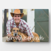 フォーエバーカスタムフレンズフォトラブハートタイポグラフィ フォトプラーク (正面)