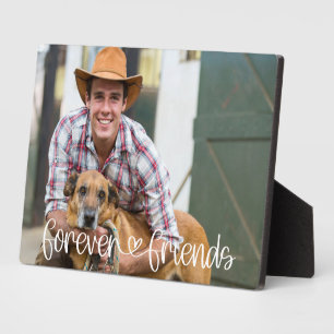 フォーエバーカスタムフレンズフォトラブハートタイポグラフィ フォトプラーク