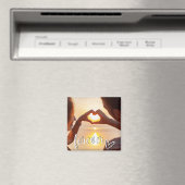 フォーエバーカスタムラブ夫婦の写真 マグネット (インサイチュ (食洗機))