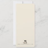 フォーエバークレーンラブ – ヴィンテージウェディング 招待状 (裏面)