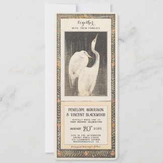 フォーエバークレーンラブ – ヴィンテージウェディング 招待状