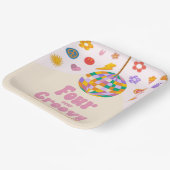 フォーエバーグルービーディスコボール4th誕生日パーティー ペーパープレート (傾斜あり)