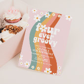 フォーエバーグルービーデイジーレインボー4th誕生日 招待状