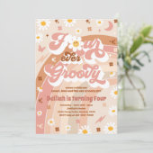 フォーエバーグルービーヒッパイレインボー4th誕生日パーティー 招待状 (スタンド正面)