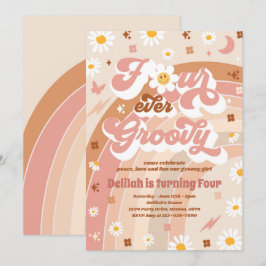 フォーエバーグルービーヒッパイレインボー4th誕生日パーティー 招待状