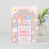 フォーエバーグルービーレインボー4th誕生日招待状 招待状 (スタンド正面)