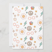 フォーエバーグルービーレトロボホレインボー4th誕生日 招待状 (裏面)