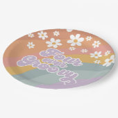 フォーエバーグルーヴィーレトロレインボー ペーパープレート (アングル)