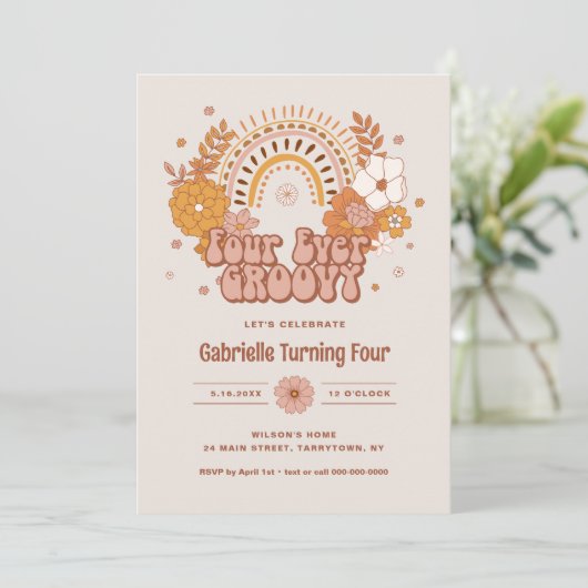 フォーエバーグルーヴィー誕生日招待状 招待状 (スタンド正面)