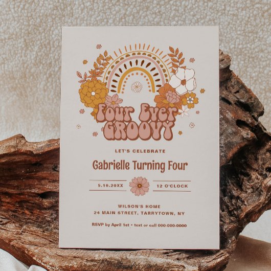 フォーエバーグルーヴィー誕生日招待状 招待状