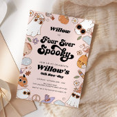 フォーエバーグルーヴ不気味ィーハロウィーン誕生日 招待状