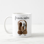 フォーエバーシスターパーソナライズされたヒジャビギフト コーヒーマグカップ (左)