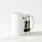 フォーエバーシスターパーソナライズされたヒジャビギフト コーヒーマグカップ (正面右)