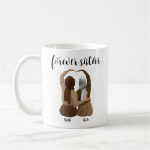 フォーエバーシスターパーソナライズされたヒジャビギフト コーヒーマグカップ (左)