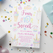 フォーエバースイートガール4thユニコーンスイーツ誕生日 招待状