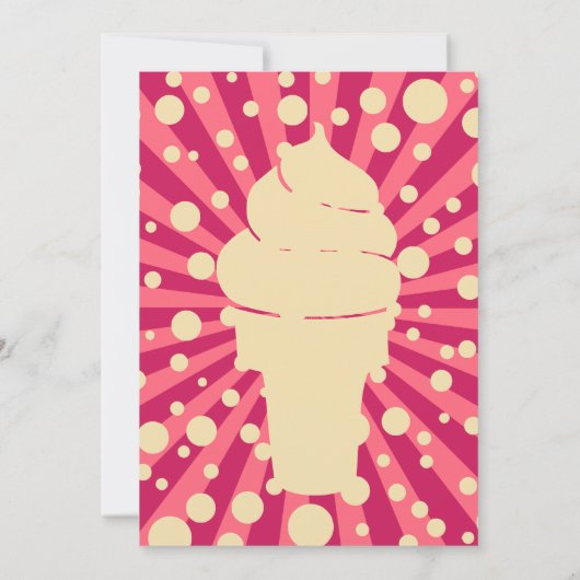 フォーエバースウィートアイスクリーム4th誕生日パーティー 招待状 (裏面)