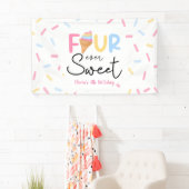 フォーエバースウィートアイスクリーム4th誕生日パーティー 横断幕 (インサイチュ)