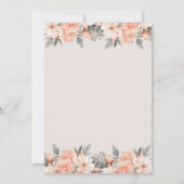 フォーエバースウィートアーツフローララブバードカップルのシャワー 招待状 (裏面)