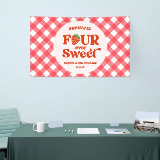 フォーエバースウィートストロベリー4th誕生日パーティー 横断幕 (トレードショー)