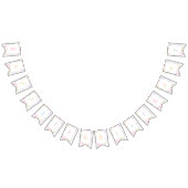 フォーエバースウィートテーマガール4thバースデーバナー バンティングフラッグ (全)