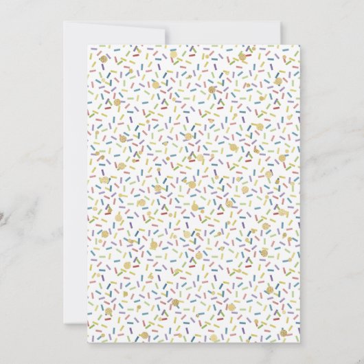 フォーエバースウィートドナットボーイズ4th誕生日招待状 招待状 (裏面)