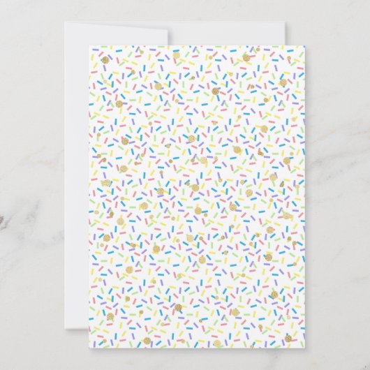 フォーエバースウィートドナツガールズ4th誕生日招待状 招待状 (裏面)