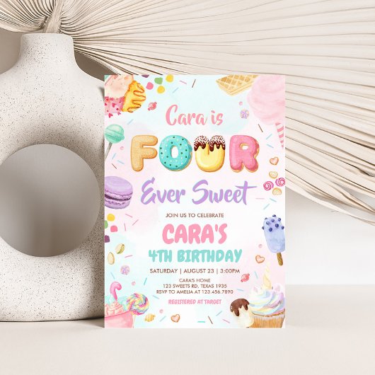 フォーエバースウィートバースデーパーティー 招待状
