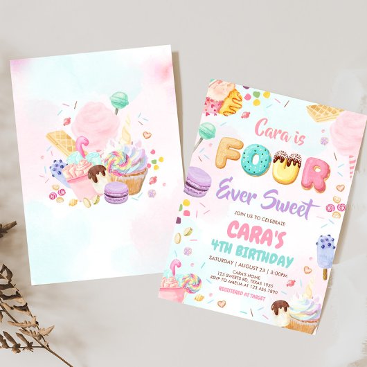 フォーエバースウィートバースデーパーティー 招待状