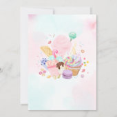 フォーエバースウィートバースデーパーティー 招待状 (裏面)