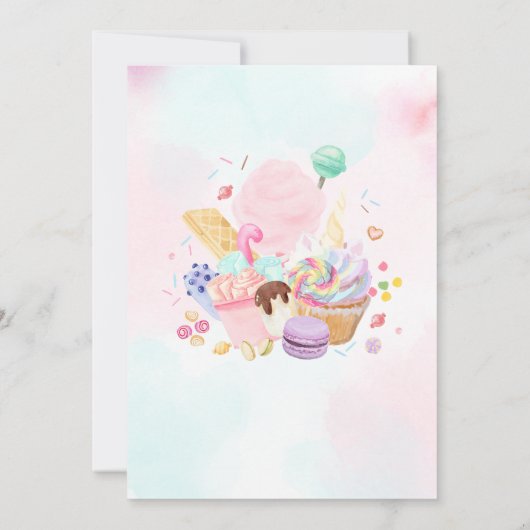 フォーエバースウィートバースデーパーティー 招待状 (裏面)