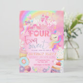 フォーエバースウィートユニコーンドーナツSweet 4th 招待状 (スタンド正面)