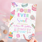 フォーエバースウィート誕生日招待状、キャンディスウィート 招待状