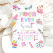 フォーエバースウィート誕生日招待状、キャンディスウィート 招待状