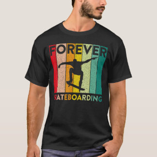 フォーエバースケートボードスケートボードヴィンテージレトロスカ Tシャツ
