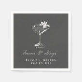 フォーエバーズ結婚・フォーエバー スタンダードカクテルナプキン (正面)