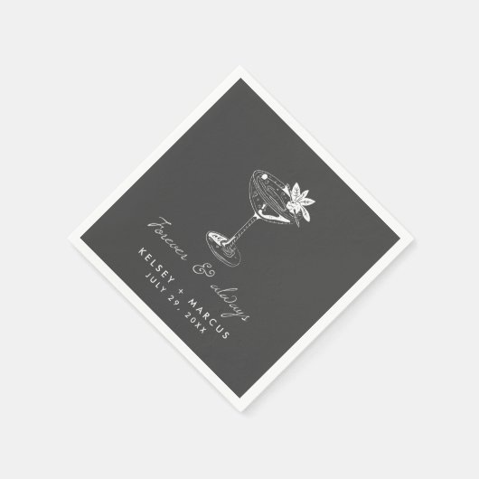 フォーエバーズ結婚・フォーエバー スタンダードカクテルナプキン (角)