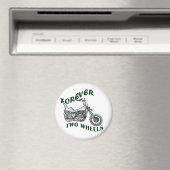 フォーエバーツーホイールズバイクもしくは自転車に乗る人 マグネット (インサイチュ (食洗機))