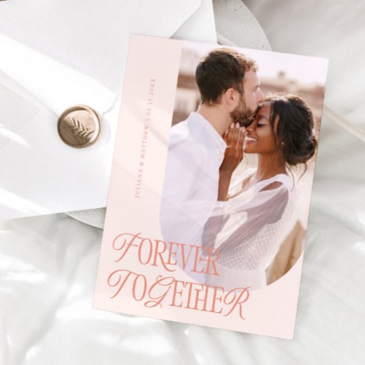 フォーエバートゥイーズヴィンテージエレガンスピーチ結婚ーズ 案内状