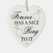 フォーエバーナイスリングや輪婚約結婚と セラミックオーナメント (右)