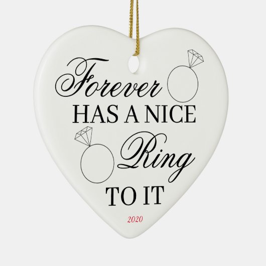 フォーエバーナイスリングや輪婚約結婚と セラミックオーナメント (右)