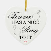 フォーエバーナイスリングや輪婚約結婚と セラミックオーナメント (正面)