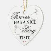 フォーエバーナイスリングや輪婚約結婚と セラミックオーナメント (左)