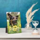 フォーエバーハートパーソナライズされたフォトペット記念館 フォトプラーク (側面)